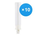Multipack 10x Osram Dulux-D LED 9W - 830 Warm White | 2-Pin - Replaces 26W