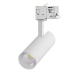 Noxion LED Tracklight 3-Phase Ecowhite Aluminium White 10W 840lm 36D - 830 Warm White