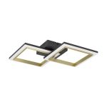 Eglo Ceiling Light Calliera Steel Black Gold 18.4W 2500lm - 840 Cool White | IP20 - Dimmable 