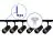 Bright Choice Complete Set 1-Phase Rail L 1 x 2 Meter Black | incl. 6x Spot + GU10 2700K 3W Dimmable + End Cap, Power Connector and L -Connector