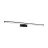 Eglo Wall Light Pandella 1 Aluminium Black Bathroom 14W 1700lm - 840 Cool White | IP44 