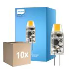 Multipack 10x Philips LED Capsule CorePro G4 Clear 1W 100lm - 827 Extra Warm White | Replaces 10W 